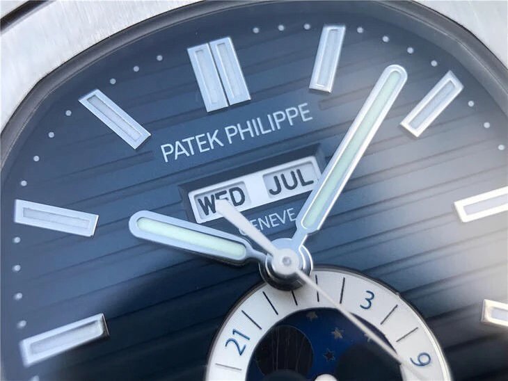 KM厂百达翡丽运动系列鹦鹉螺月相腕表LU 高仿百达翡丽鹦鹉螺手表￥2780.00 第6张