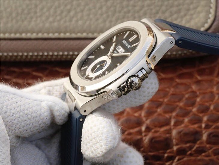 KM厂百达翡丽运动系列鹦鹉螺月相腕表LU 高仿百达翡丽鹦鹉螺手表￥2780.00 第8张