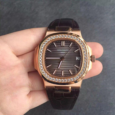 hbbv6百达翡丽鹦鹉螺钻圈尺寸40mmx9mm机芯海鸥316L精钢 PF厂百达翡丽鹦鹉螺高仿表￥3150.00