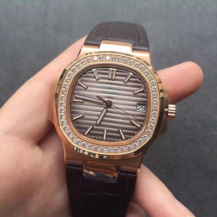 hbbv6百达翡丽鹦鹉螺钻圈尺寸40mmx9mm机芯海鸥316L精钢 PF厂百达翡丽鹦鹉螺高仿表￥3150.00 第5张