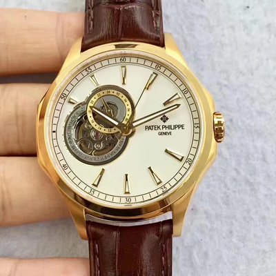 2017百达翡丽最新款经典永恒真24时指针精钢 一比一精仿百达翡丽手表价格图片男表￥3480.00