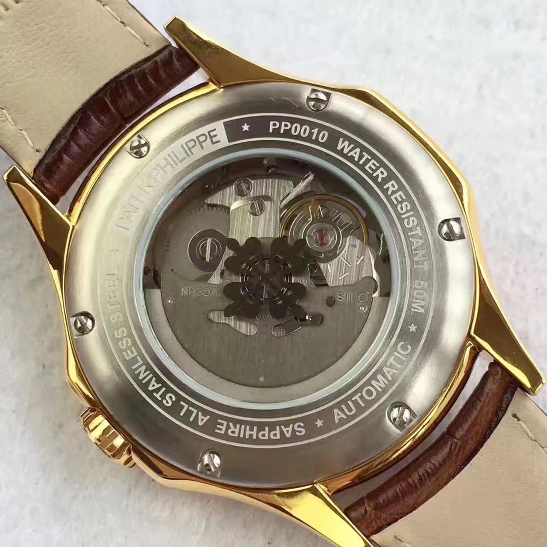 2017百达翡丽最新款经典永恒真24时指针精钢 一比一精仿百达翡丽手表价格图片男表￥3480.00 第7张