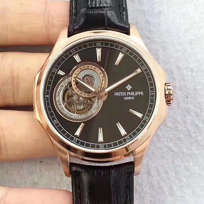 2017百达翡丽最新款经典永恒真24时指针进口 普通仿百达翡丽男表￥3480.00
