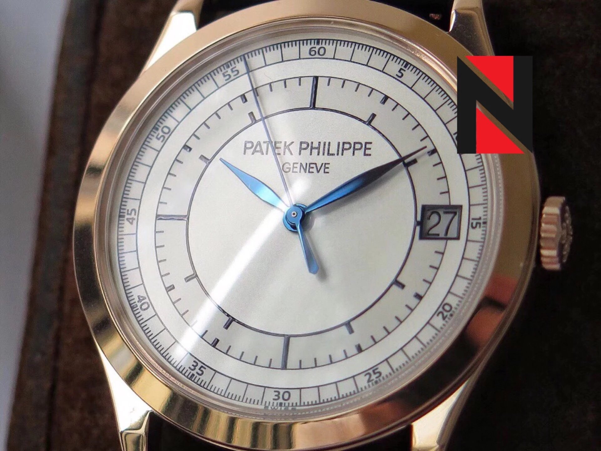 百达PatekPhilippe古典表系列5296G010皮带机械男 zf百达翡丽古典表￥3280.00 第12张