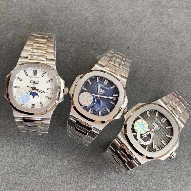 GR厂手表百达翡丽NAUTILUS鹦鹉螺系列57261A010万年 百达翡丽鹦鹉螺满钻高仿￥3280.00 第10张