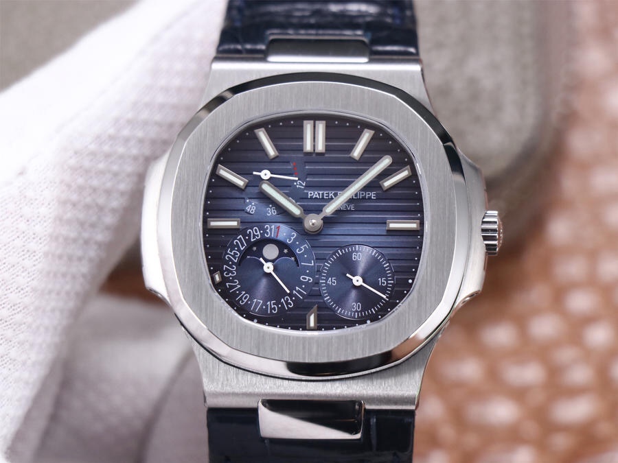 PF百达fei丽鹦鹉螺运动系列5712直径40.mm精钢表带透底男士腕表手动 百达翡丽鹦鹉螺5711手表仿品￥3480.00