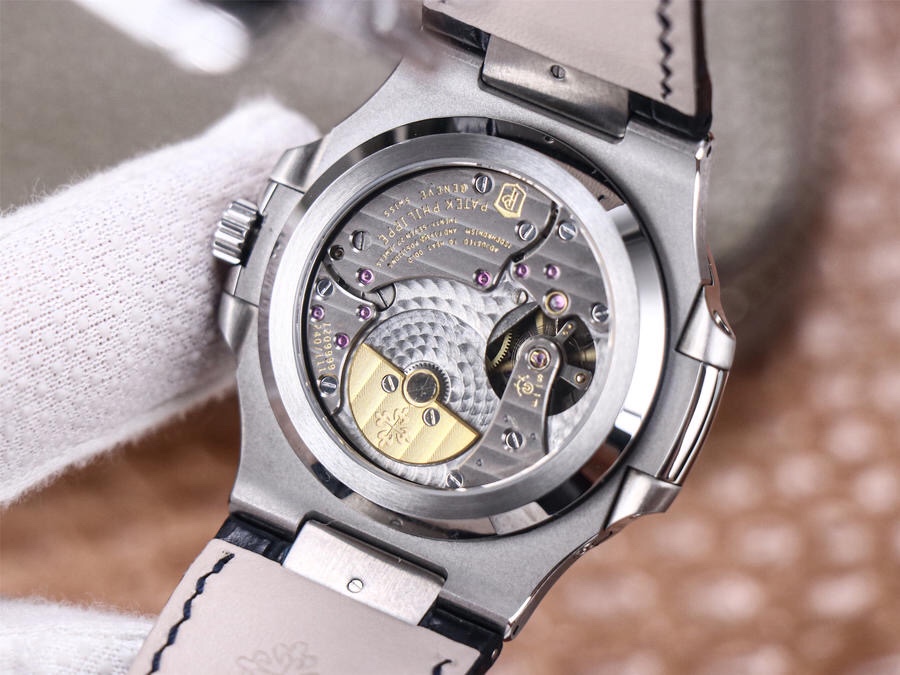 PF百达fei丽鹦鹉螺运动系列5712直径40.mm精钢表带透底男士腕表手动 百达翡丽鹦鹉螺5711手表仿品￥3480.00 第9张