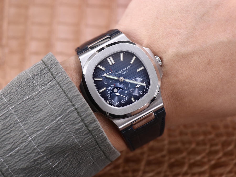 PF百达fei丽鹦鹉螺运动系列5712直径40.mm精钢表带透底男士腕表手动 百达翡丽鹦鹉螺5711手表仿品￥3480.00 第11张