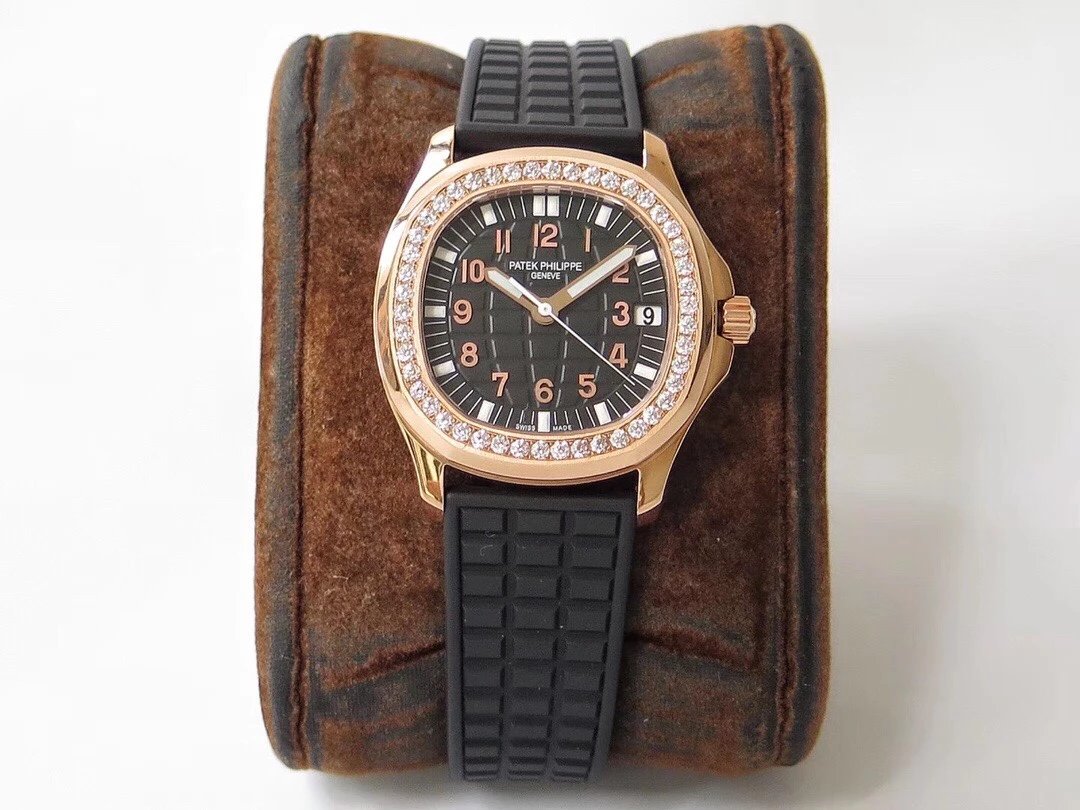 PPF百达PatekPhilippeAQUANAUT女款橡胶带独家机芯 仿百达翡丽黄金女表￥3480.00