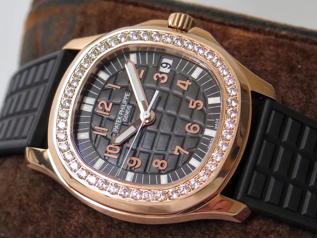 PPF百达PatekPhilippeAQUANAUT女款橡胶带独家机芯 仿百达翡丽黄金女表￥3480.00 第5张