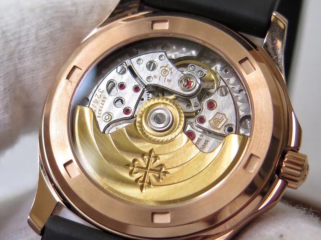 PPF百达PatekPhilippeAQUANAUT女款橡胶带独家机芯 仿百达翡丽黄金女表￥3480.00 第6张