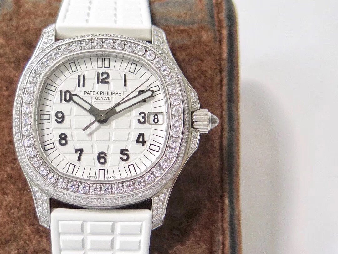 PPF百达PatekPhilippeAQUANAUT女装款橡胶带独家机芯 百达翡丽精仿女钻表￥3480.00