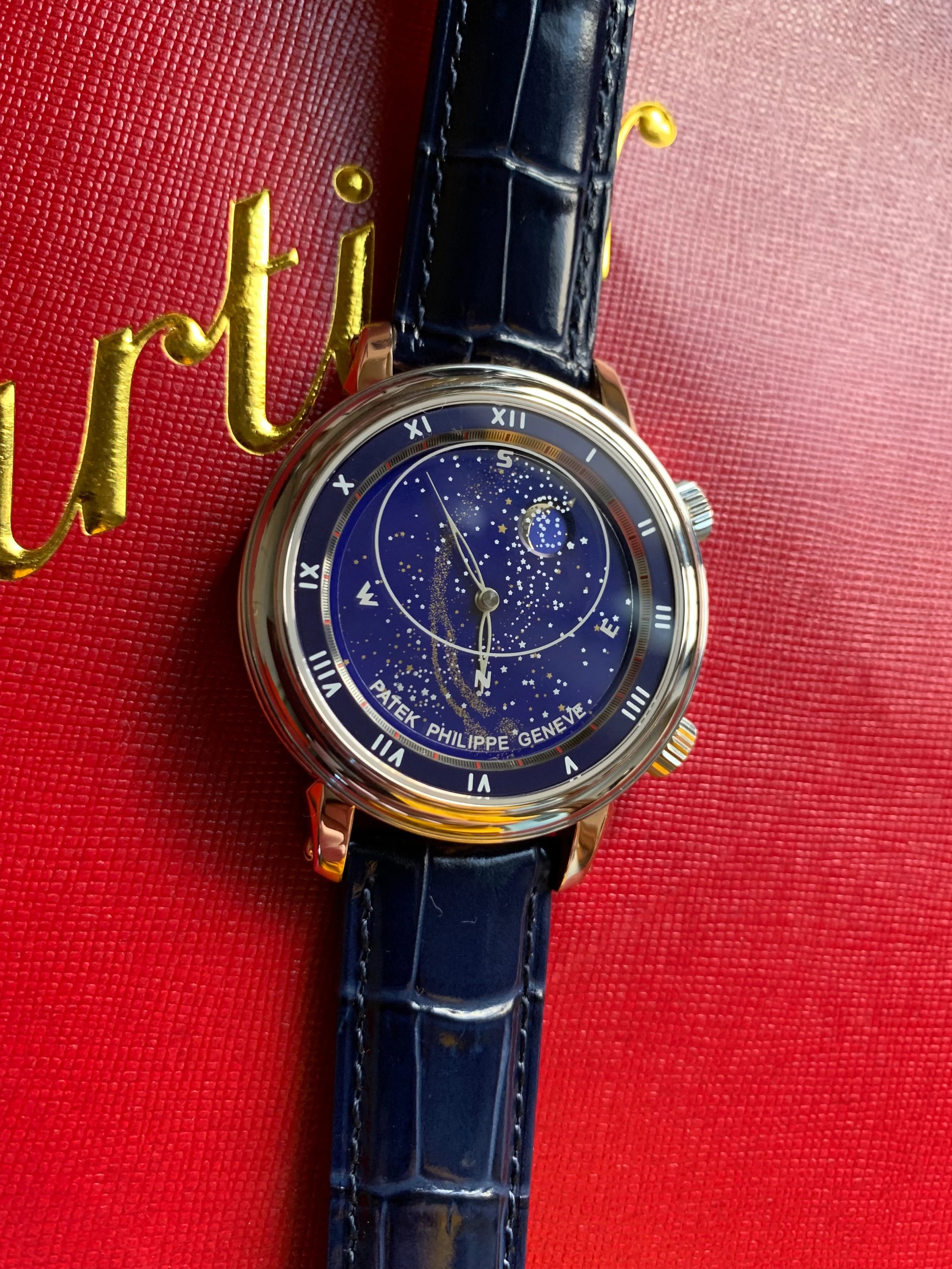 百达PatekPhilippe机械男表升级版星空5102天月款你 百达翡丽星空哪个厂复刻的好￥3180.00 第3张