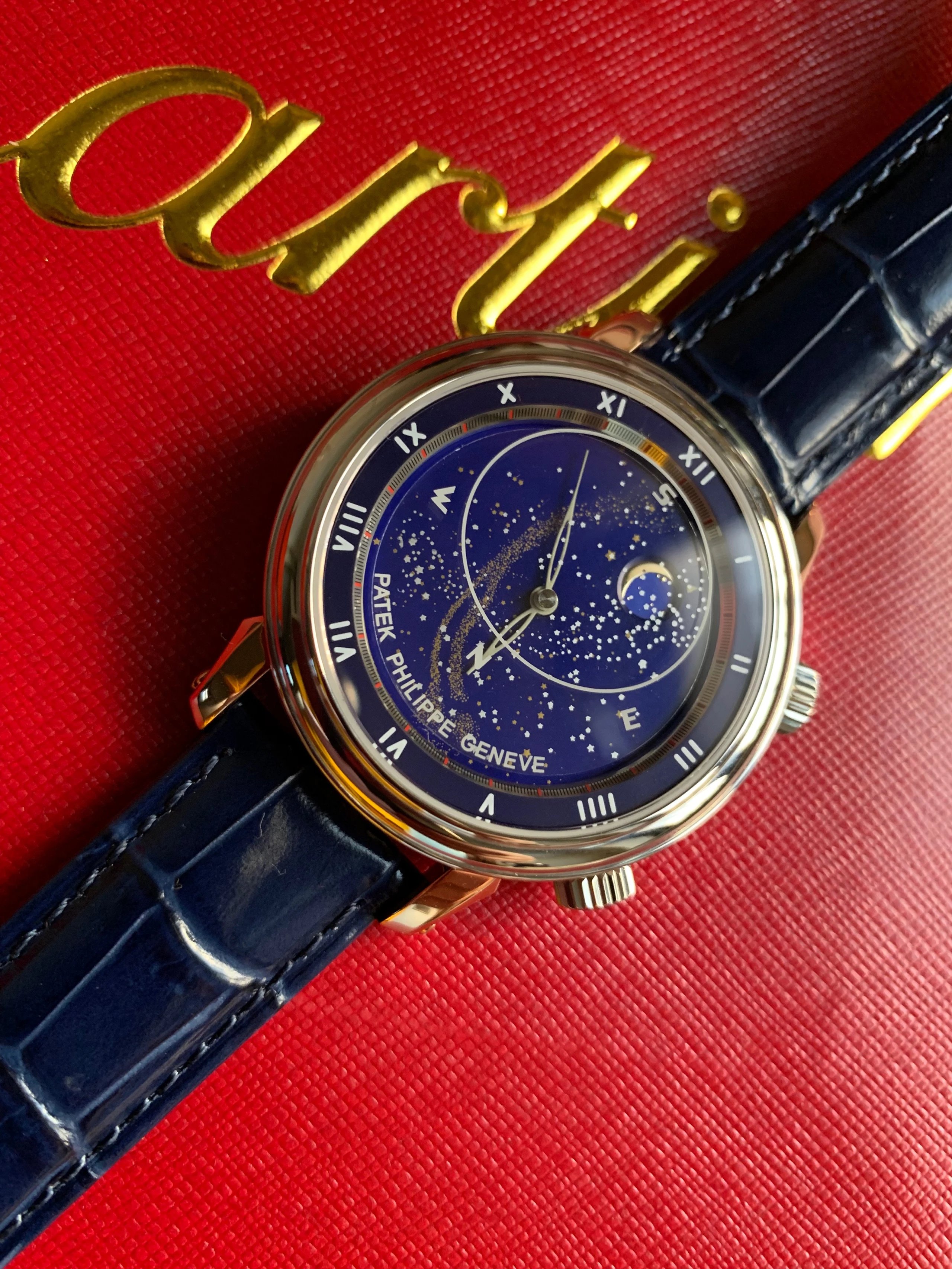 百达PatekPhilippe机械男表升级版星空5102天月款你 百达翡丽星空哪个厂复刻的好￥3180.00 第4张