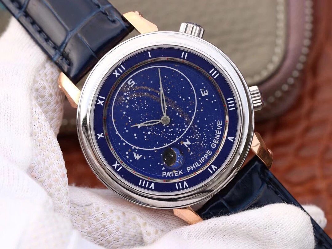 百达PatekPhilippe机械男表升级版星空5102天月款你 百达翡丽星空哪个厂复刻的好￥3180.00 第13张