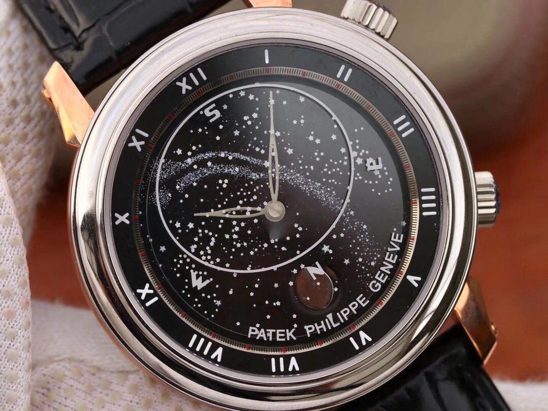 百达PatekPhilippe机械男表升级版星空5102天月款系列 高仿百达翡丽星空手表多少钱￥3180.00 第6张