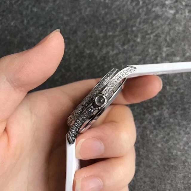 PPF厂手表百达翡丽AQUANAUT系列5068R001手雷18k金镶钻自动机械女表橡胶 百达翡丽750高仿女表￥3480.00 第4张