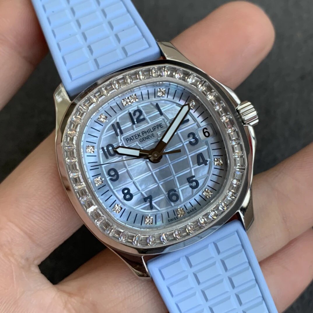 PPF厂手表百达翡丽AQUANAUT系列女士机械腕表原版 高仿百达翡丽女表区别￥3480.00 第2张