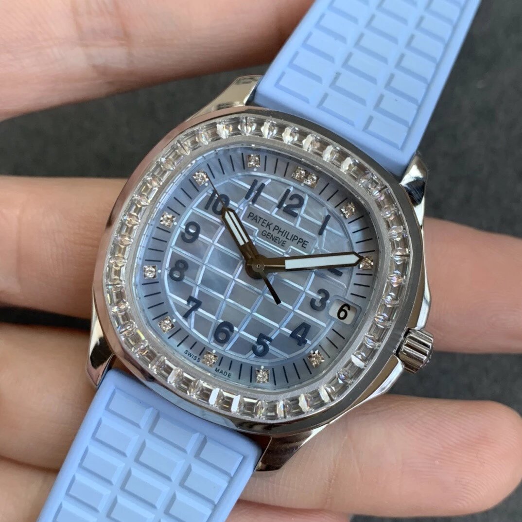 PPF厂手表百达翡丽AQUANAUT系列女士机械腕表原版 高仿百达翡丽女表区别￥3480.00 第3张