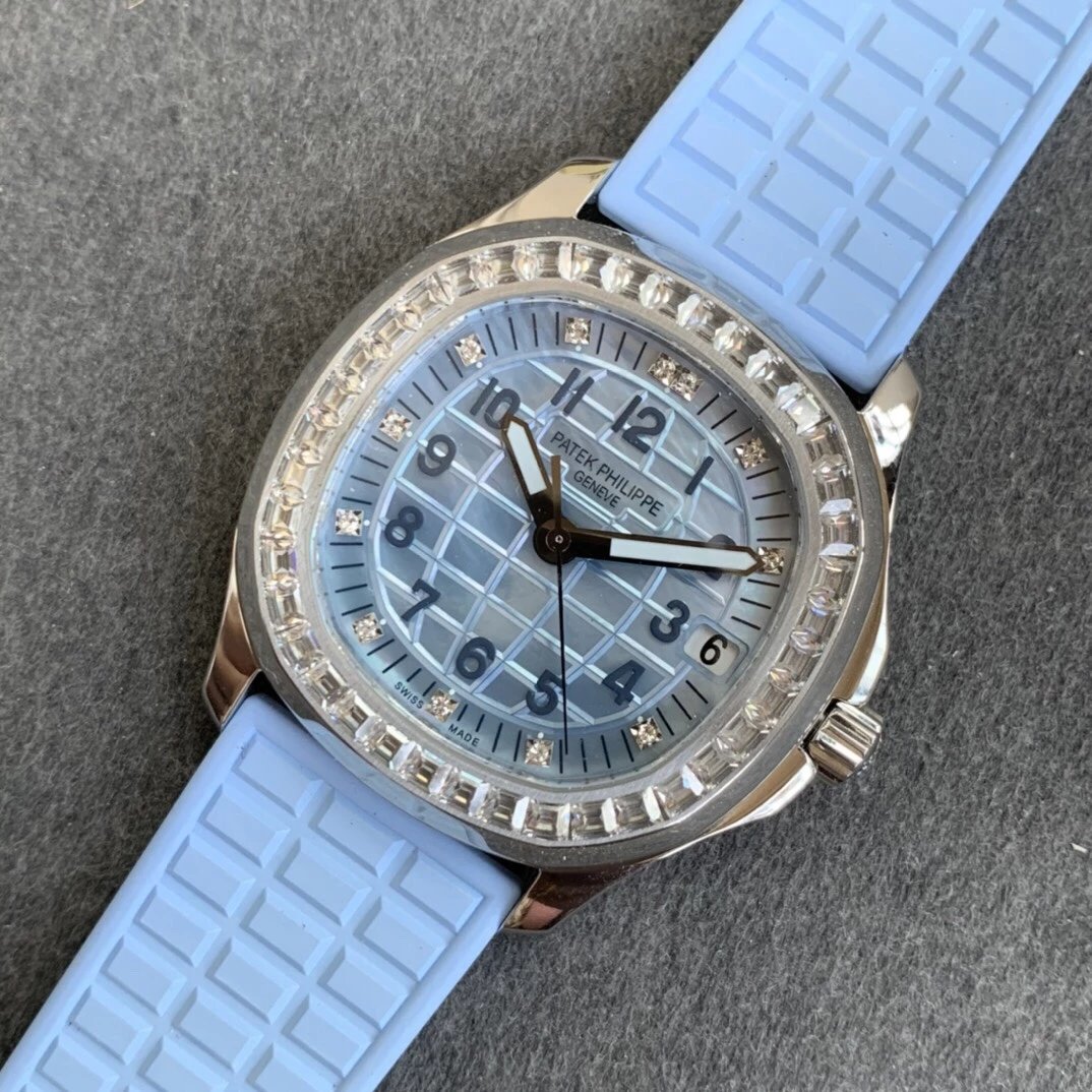 PPF厂手表百达翡丽AQUANAUT系列女士机械腕表原版 高仿百达翡丽女表区别￥3480.00 第9张