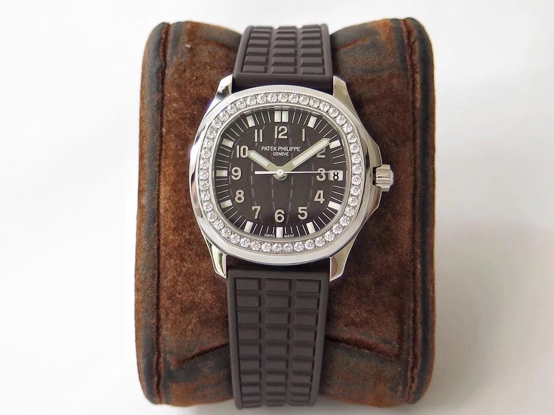 PPF百达PatekPhilippeAQUANAUT女装款橡胶带独家版 高仿 百达翡丽 女表￥3480.00