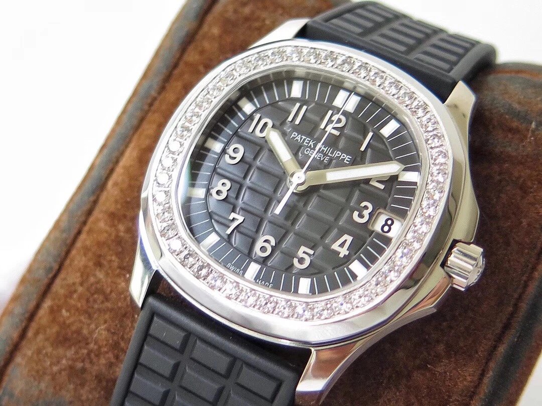 PPF百达PatekPhilippeAQUANAUT女装款橡胶带独家CAL.324 百达翡丽精仿女钻表￥3180.00 第5张