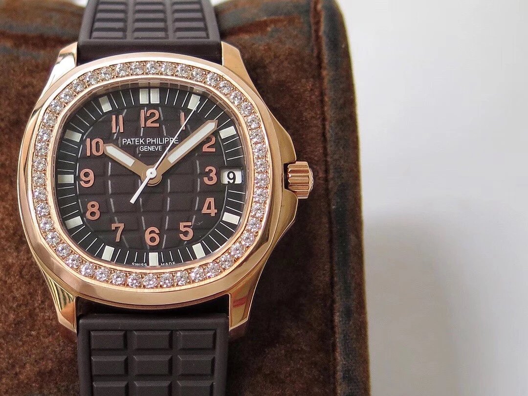 PPF百达PatekPhilippeAQUANAUT女装款橡胶带独家定制 精仿百达翡丽机械女表多少钱￥3180.00 第2张