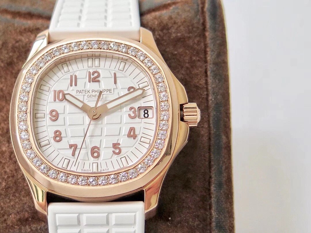 PPF百达PatekPhilippeAQUANAUT女装款橡胶带独家CAL.324 精仿百达翡丽女表￥3180.00 第2张