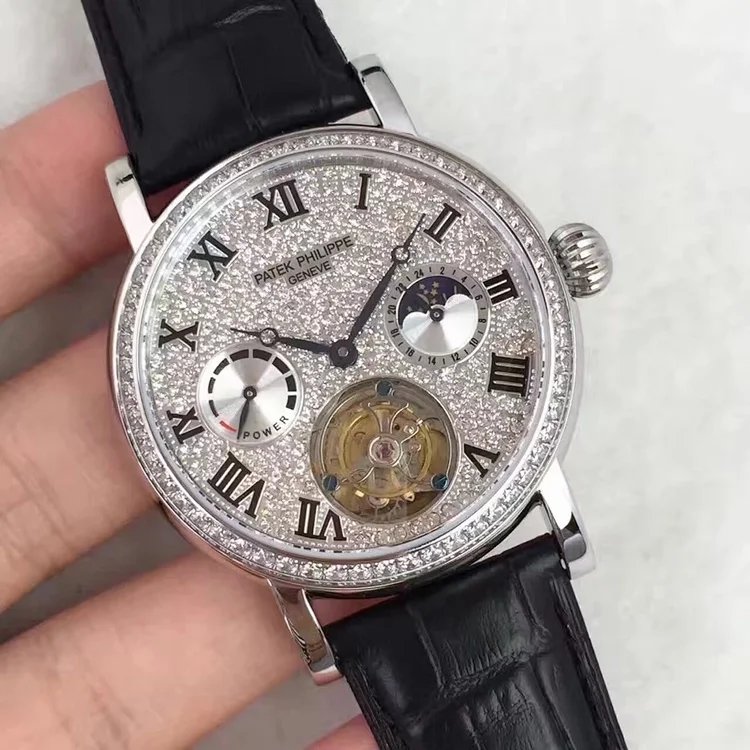 PP百达翡丽真陀飞轮材料316钢直径直径42m 仿百达翡丽陀飞轮自动表￥4980.00