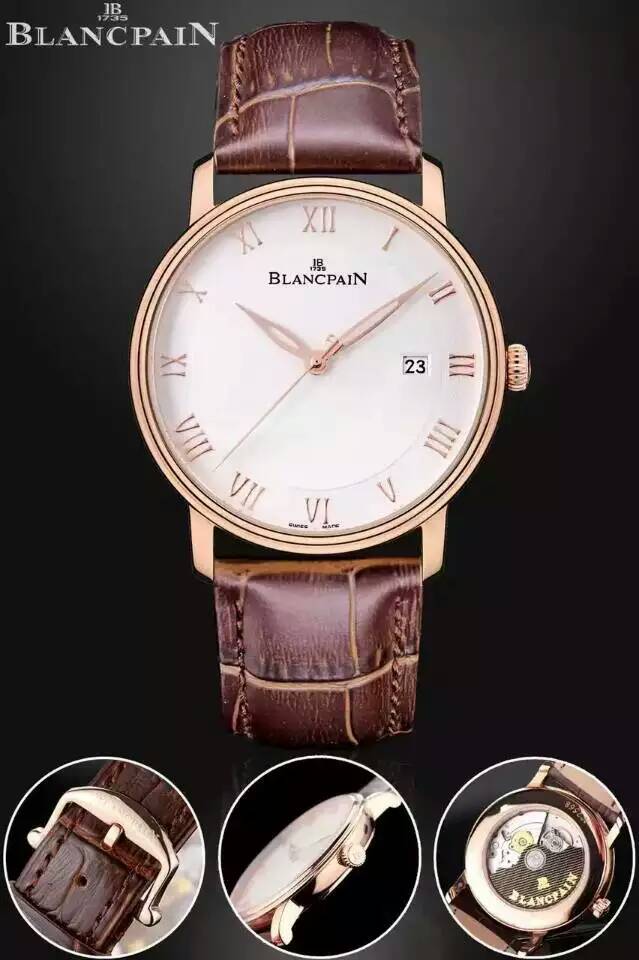 【商务】宝珀Blancpain 经典系列 6651-3642 18K玫瑰金 男士自动机械表 商务腕表￥2980