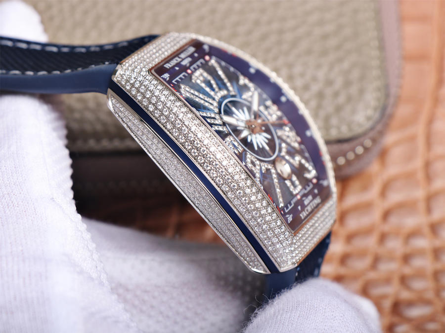 ZF厂法兰克穆勒蓝游艇 V45 复刻男表￥4580 第7张