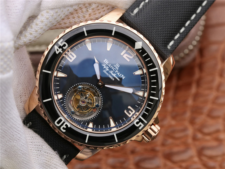 高仿寶珀50噚陀飛輪 JB寶珀五十噚陀飛輪版男士腕錶￥7680 第3张