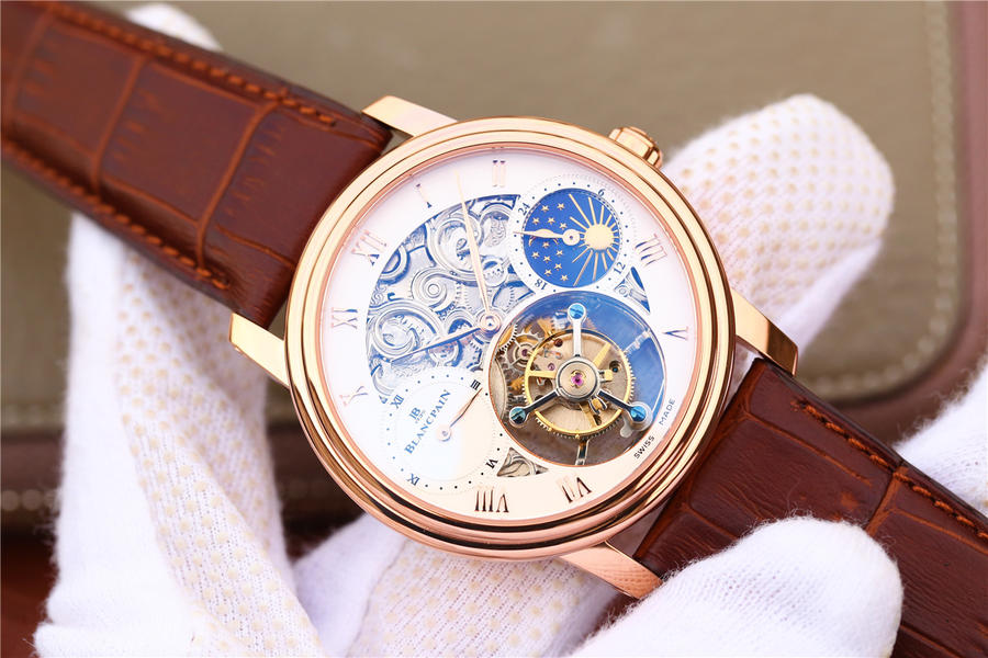 宝珀高仿表哪家 BM宝珀巨匠00235-3631-55B玫瑰金￥6980 第3张