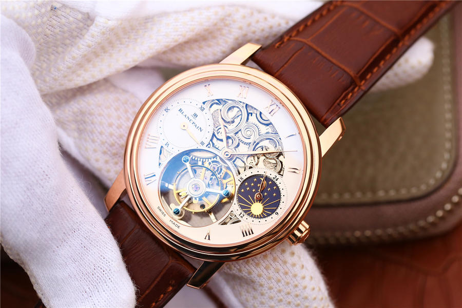 宝珀高仿表哪家 BM宝珀巨匠00235-3631-55B玫瑰金￥6980 第2张