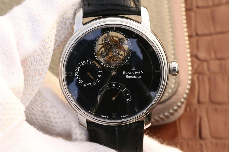 宝珀高仿经典系列陀飞轮 JB宝珀升级版经典6900-3430-55b￥6680