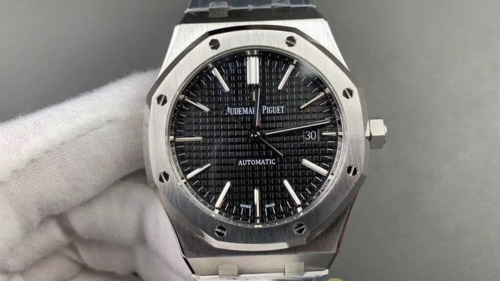 jf厂爱彼皇家橡树系列 15400ST.OO.1220ST.01 黑盘￥3680 第6张