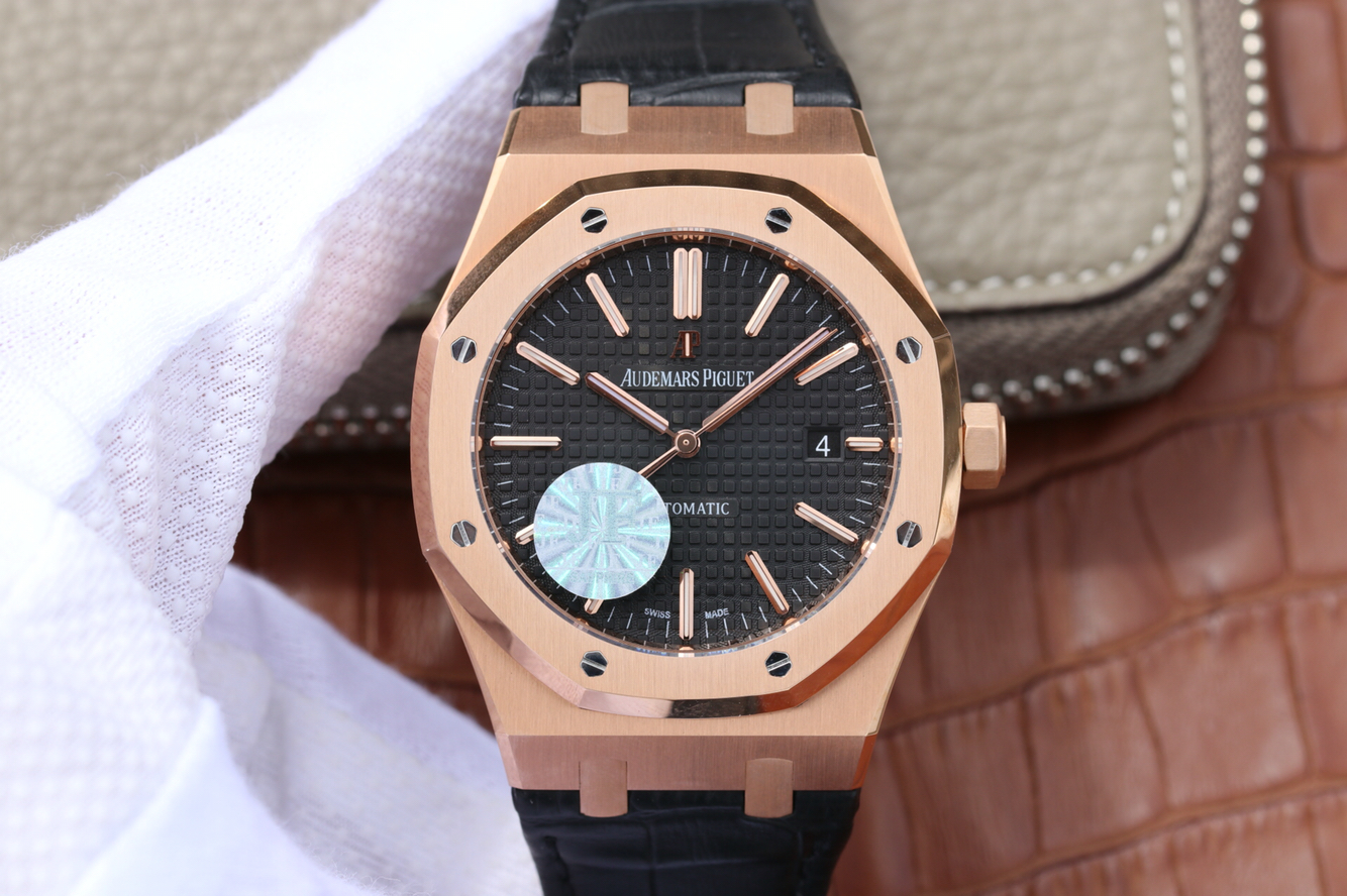 爱彼15400高仿金表 JF厂爱彼皇家橡树系列15400OR.OO.D088CR.01￥3580