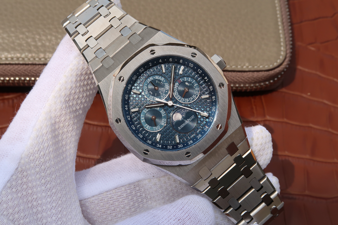 爱彼26574高仿 JF厂爱彼皇家橡树系列26574ST.OO.1220ST.02 蓝面￥3680 第3张